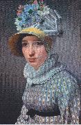 Christoffer Wilhelm Eckersberg Portrat der Anna Maria Magnan oil painting on canvas